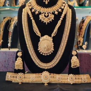 Necklace vihaajewellery Copper Gold-plated Gold Jewel Set (Pack of 1)